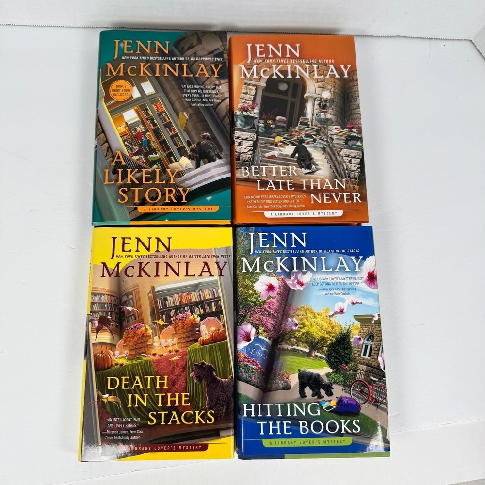 Jenn McKinlay Library Lover's Mystery 4 Hardcover Book Lot‎ First Editions